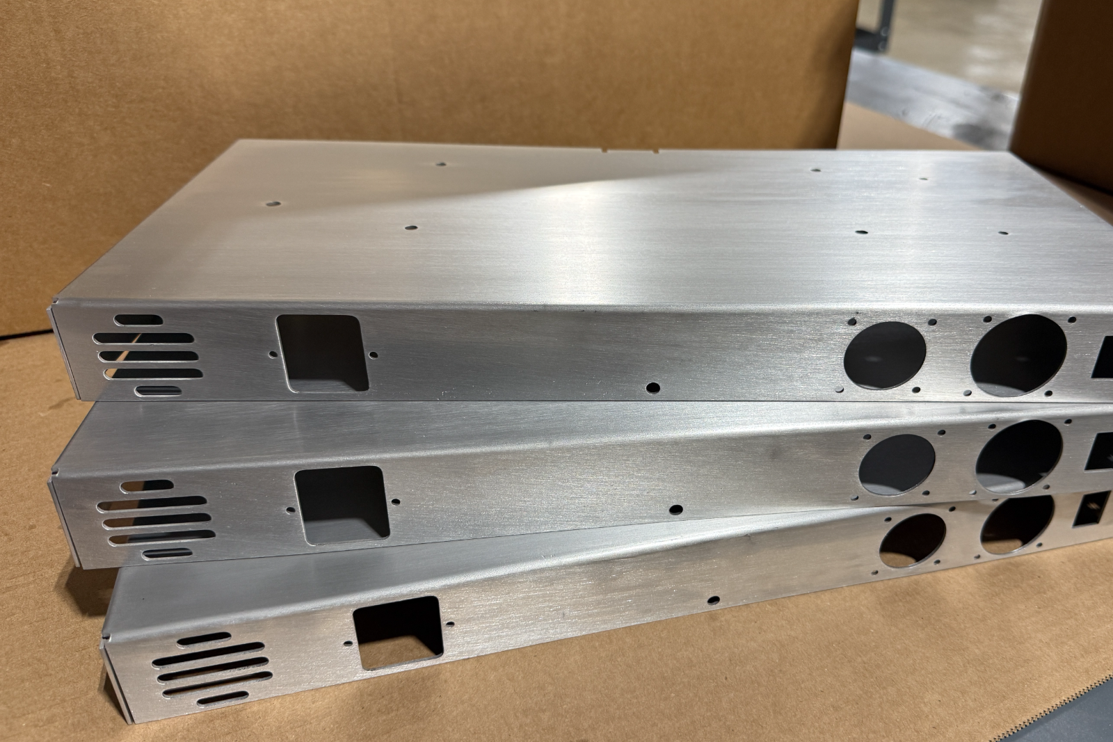 Aluminum enclosure panels